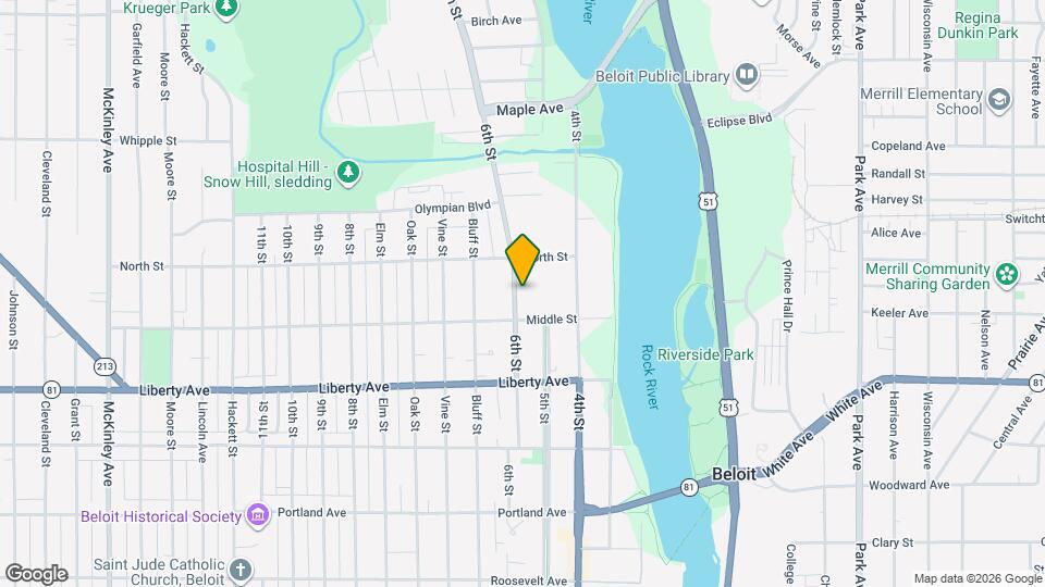 1223 6th St Map and Location Details