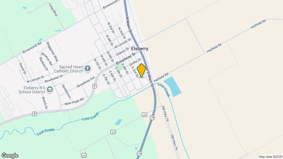 406 S 3rd St Map and Location Details