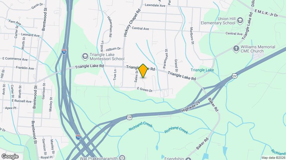 1150 Roberts Ln Map and Location Details
