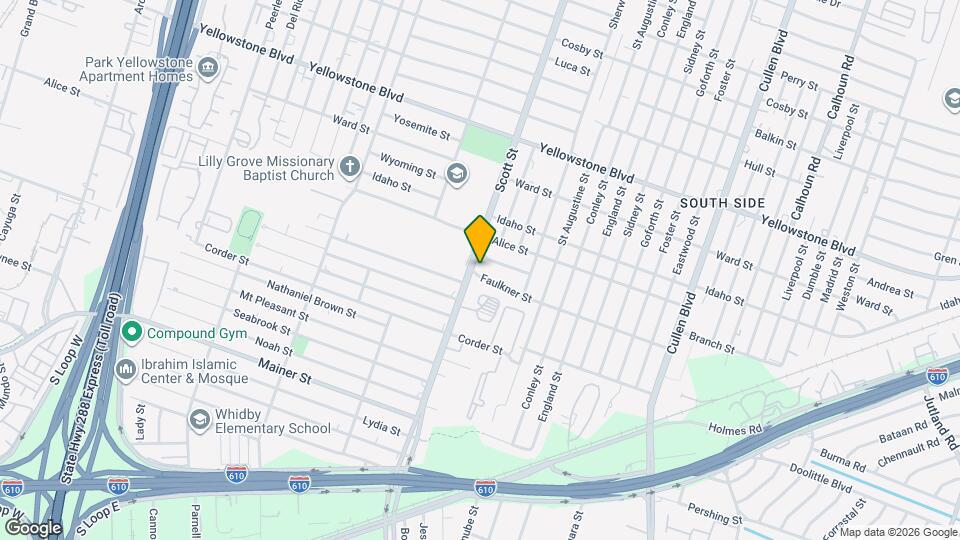 3907 Faulkner St Map and Location Details