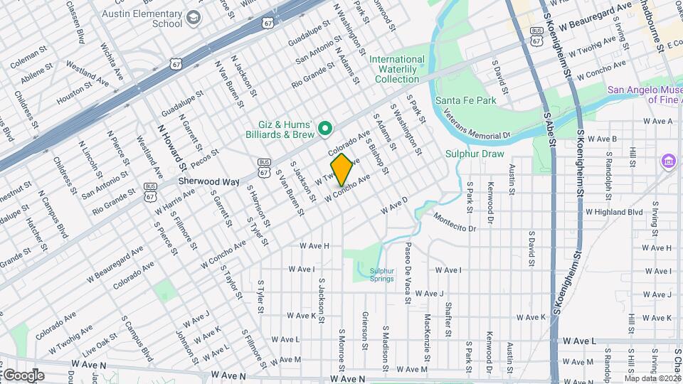 1515 W Concho Ave Map and Location Details