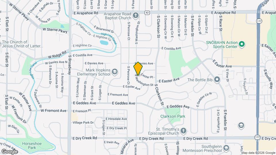 7112 S Washington St Map and Location Details