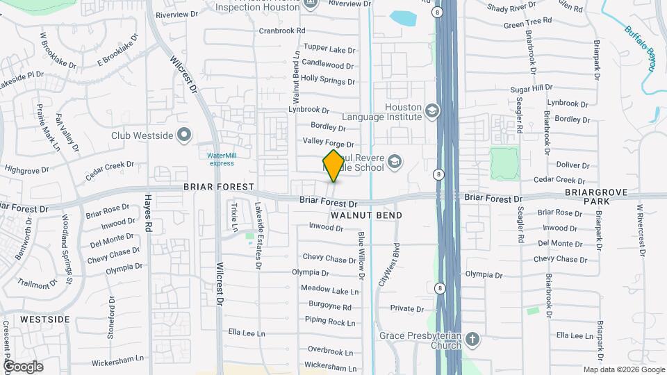 1422 Walnut Bend Ln Map and Location Details