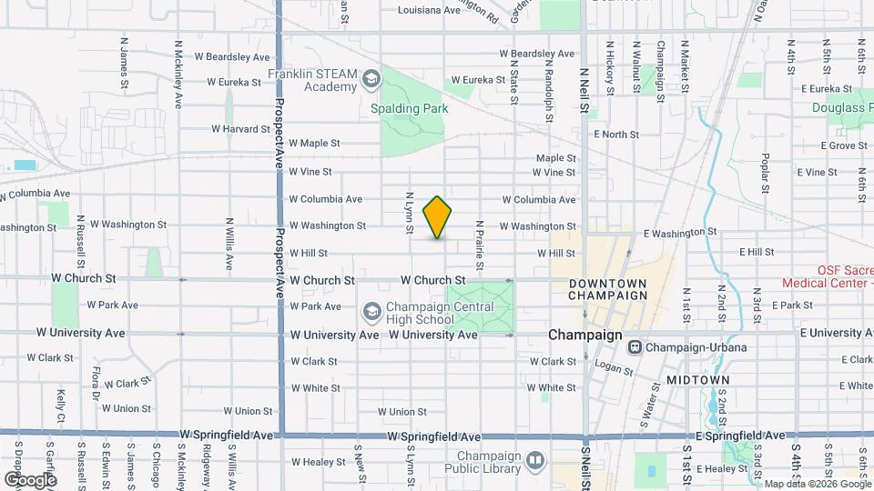 502 W Hill St Map and Location Details