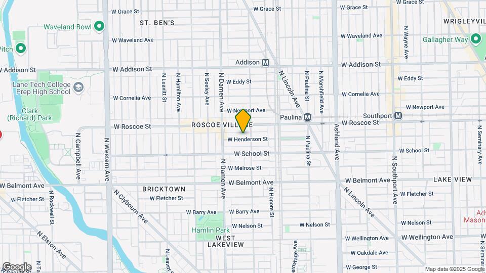 1914 W Henderson St Map and Location Details