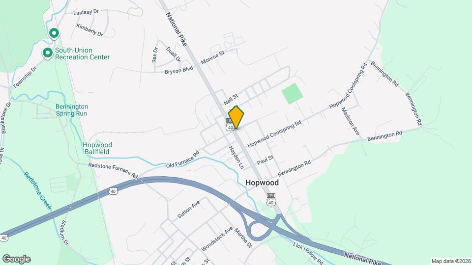 1211 National Pike, Unit Upstairs Mapa y Detalles de la Ubicación