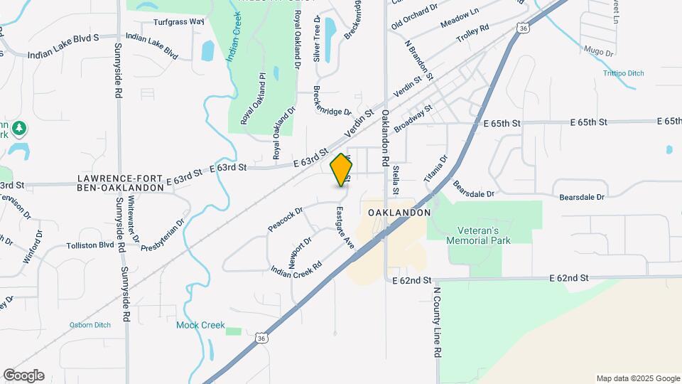 6276 Eastgate Ave Map and Location Details