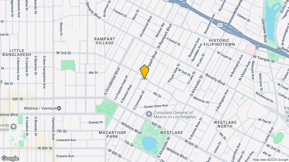 320 S Rampart Blvd Map and Location Details
