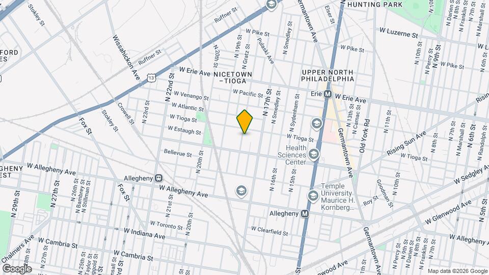 3441 N 18th St Map and Location Details