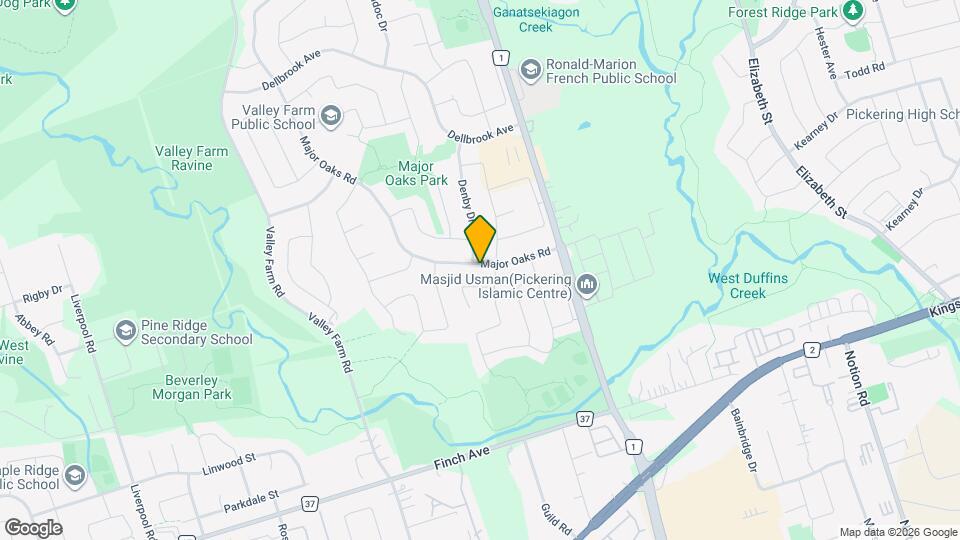 1671 Major Oaks Rd Map and Location Details