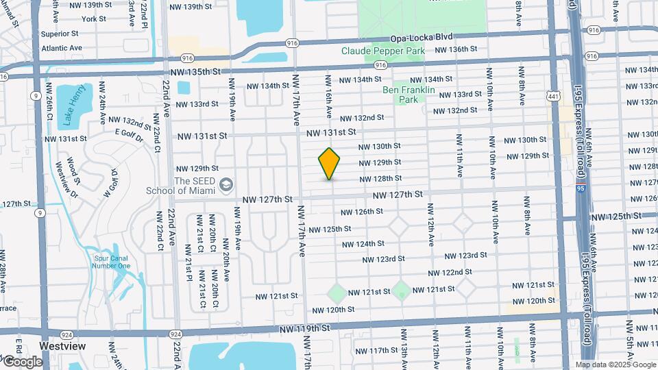12780 NW 16th Ave Map and Location Details