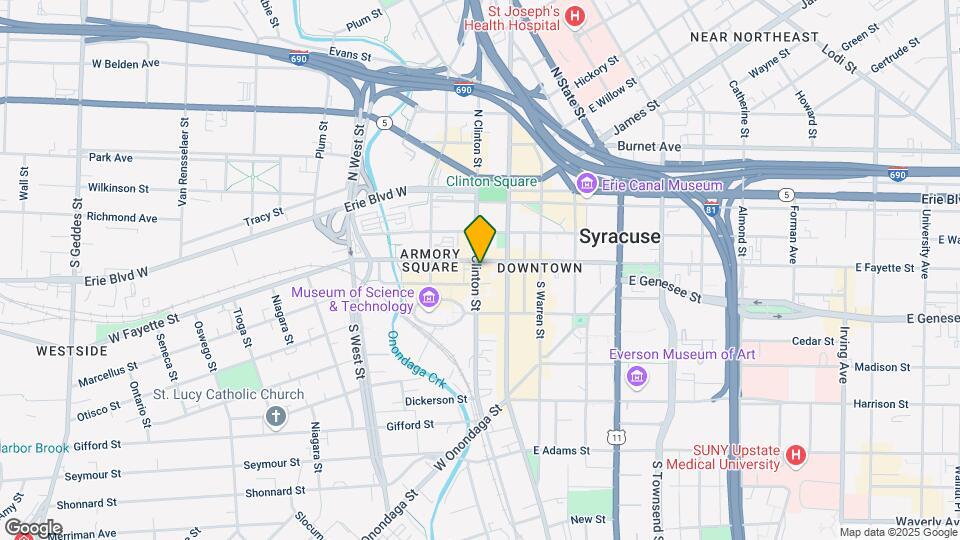 307 S Clinton St Map and Location Details