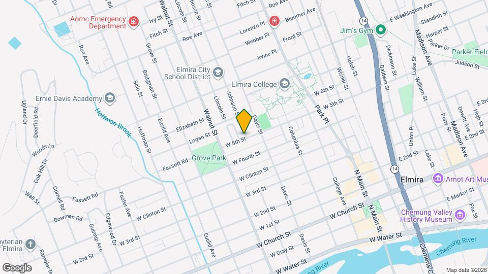 420 W 5th St Map and Location Details