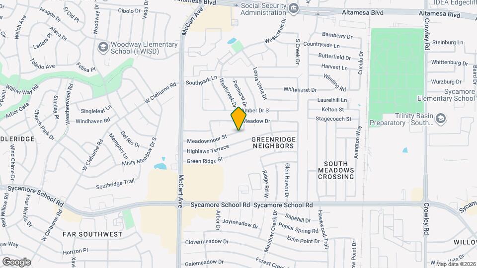 3029 Meadowmoor St Map and Location Details