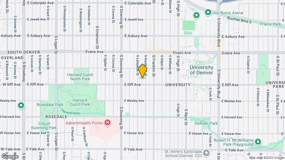 2265 S Humboldt St Map and Location Details