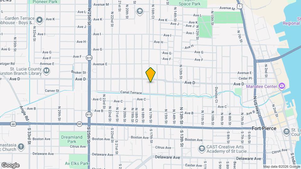 434 N 17th St Map and Location Details