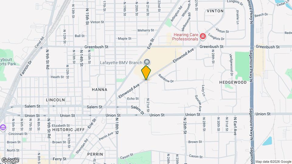 2017 Elmwood Ave Map and Location Details