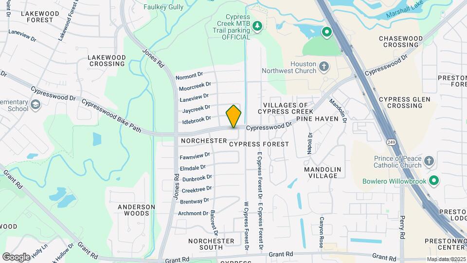 10507 Cypresswood Dr Map and Location Details
