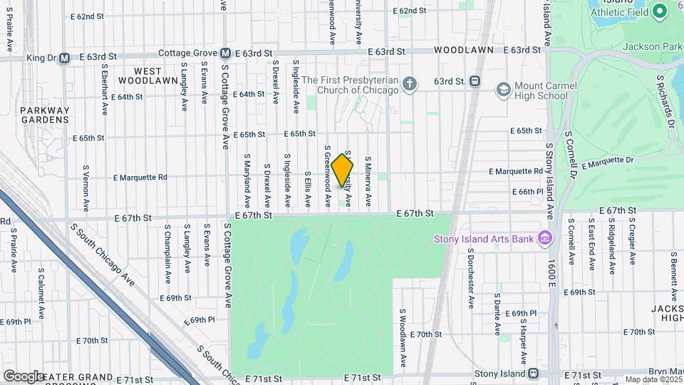 6624 S University Ave Map and Location Details