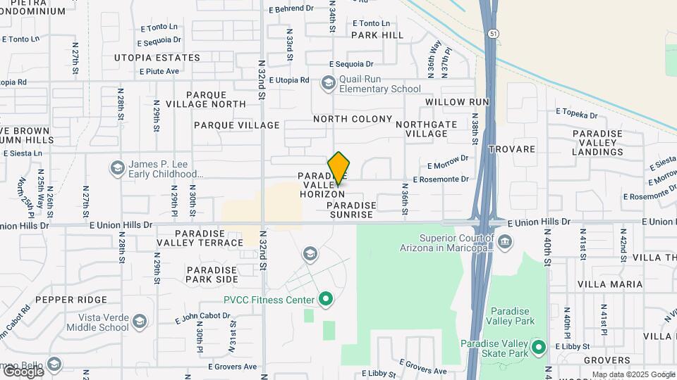 3408 E Rockwood Dr Map and Location Details