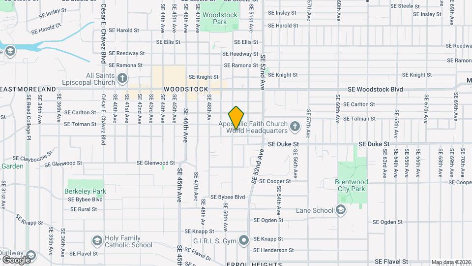 6330 SE 50th Ave Map and Location Details