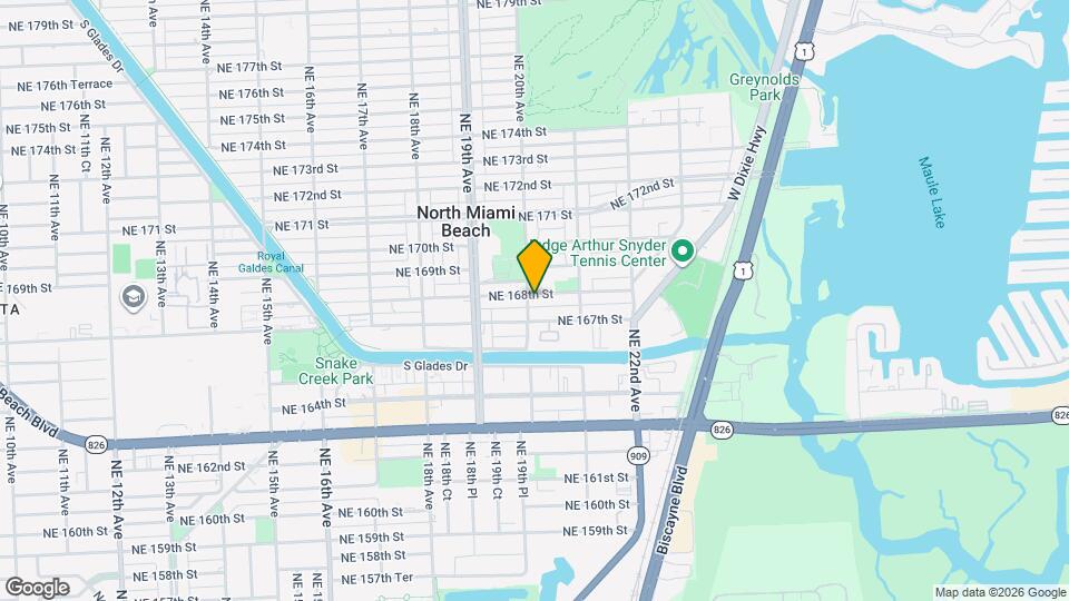 16791 NE 20th Ave Map and Location Details