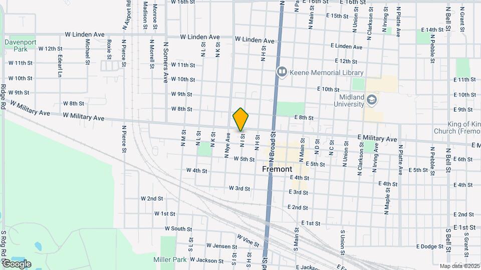 635 N I St Map and Location Details