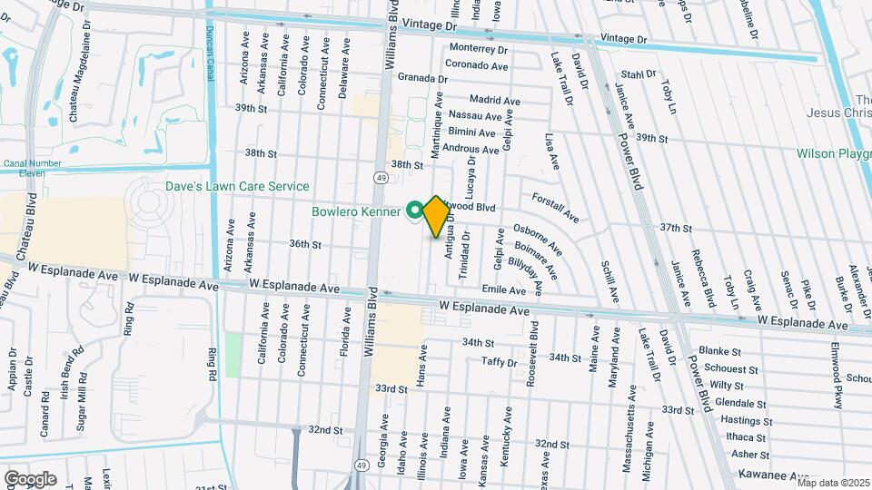 3616 Martinique Ave Map and Location Details