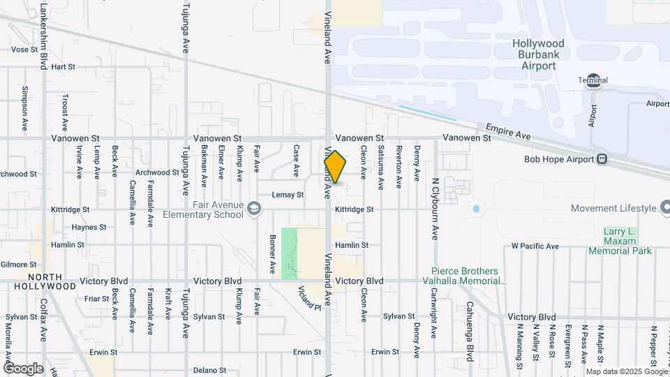 6634 Vineland Ave Map and Location Details