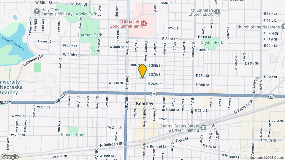 2610 Central Ave, Unit 2 Map and Location Details