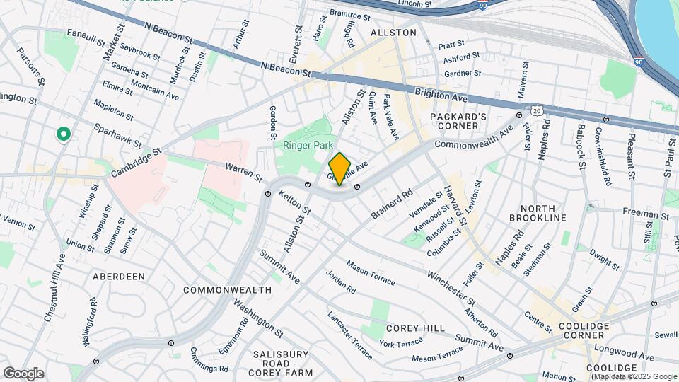 1337 Commonwealth Ave, Unit 23 Map and Location Details