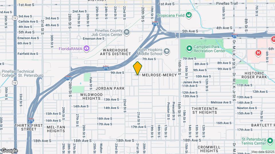 935 21st St S Map and Location Details