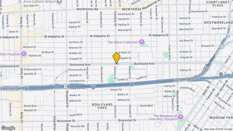 1665 Richmond Ave. Map and Location Details