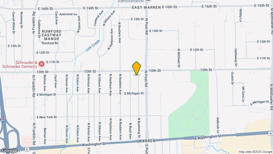 986 N Boehning St Map and Location Details
