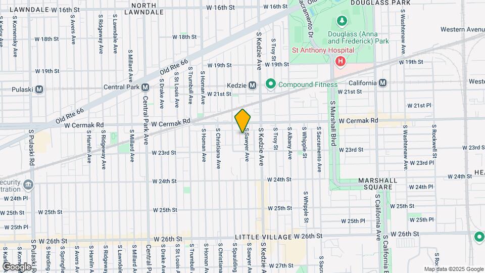 2228 S Sawyer Ave Map and Location Details