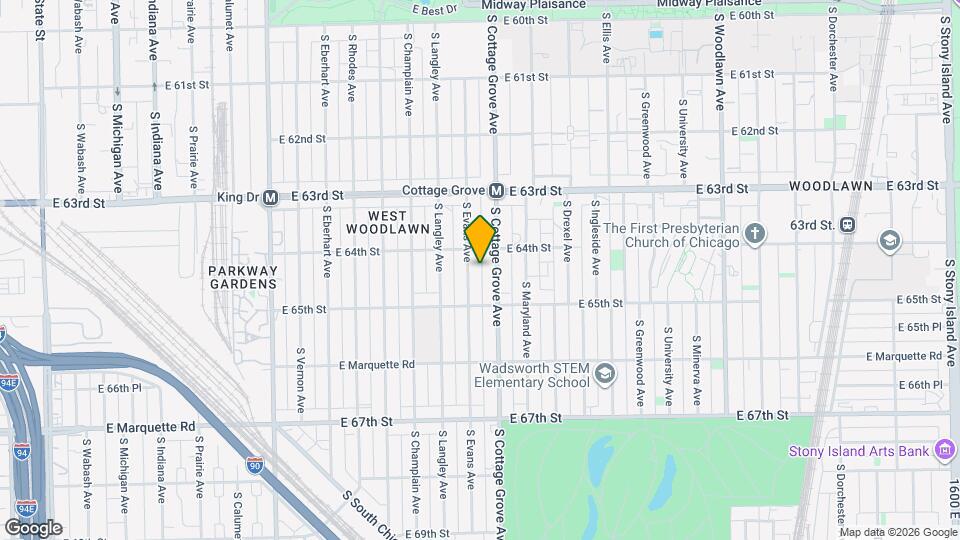 6417 S Evans Ave Map and Location Details