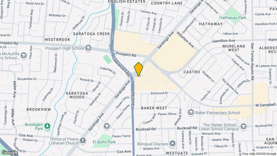 El Paseo de Saratoga Map and Location Details