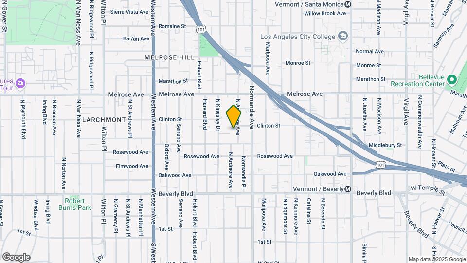 525 N Ardmore Ave Mapa y Detalles de la Ubicación