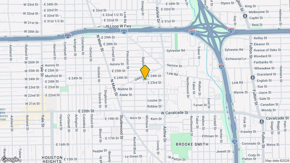 1103 E 23rd St Map and Location Details