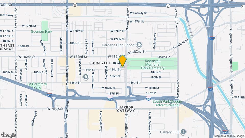 1411 W 184th St Mapa y Detalles de la Ubicación