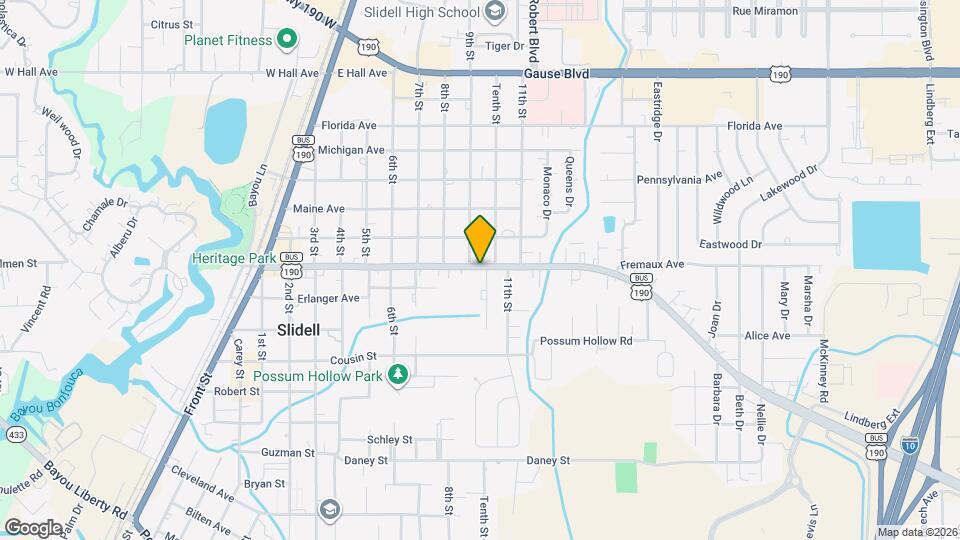 917 Fremaux Ave Map and Location Details