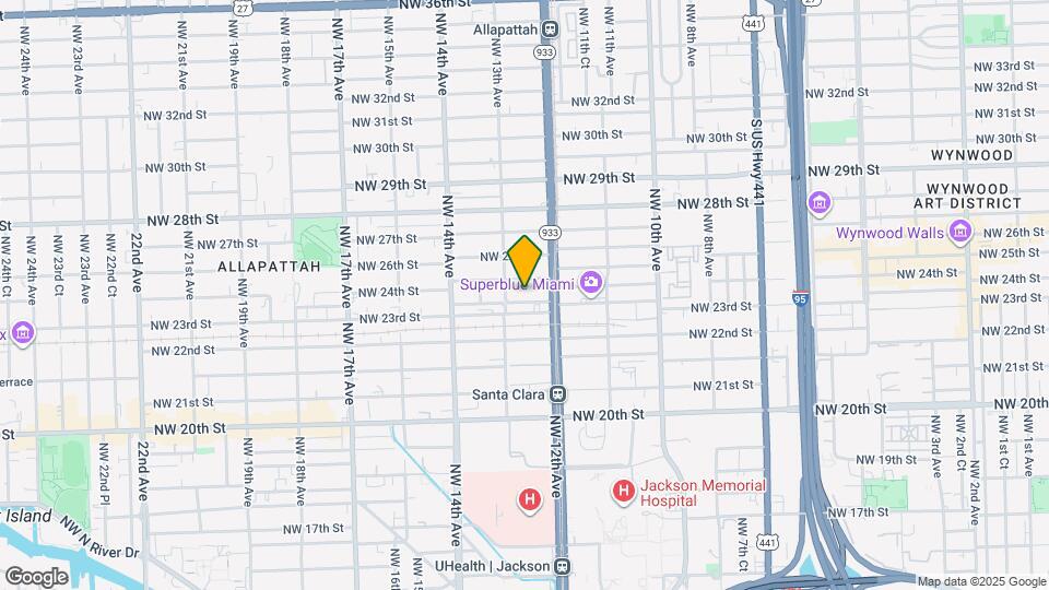 1261 NW 24th St Map and Location Details