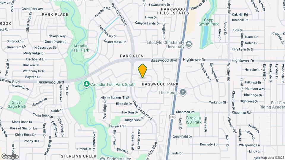 5429 Crater Lake Dr Map and Location Details