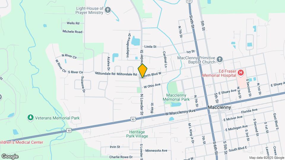 351 N Lowder St Map and Location Details