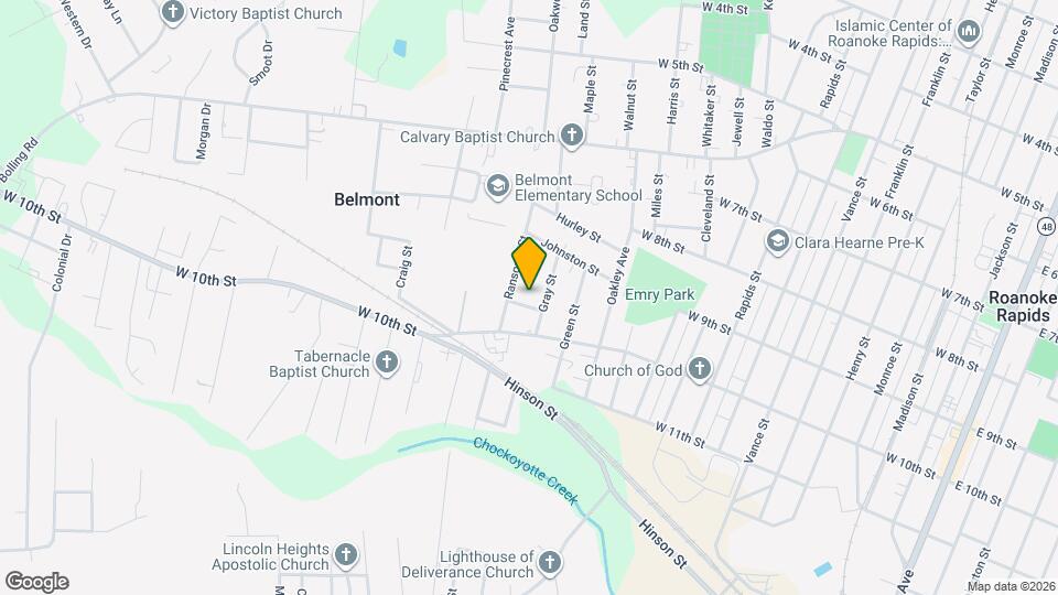 1404 Forest St Map and Location Details