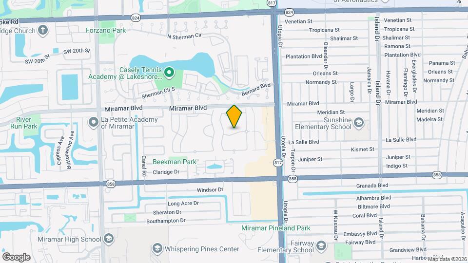 8263 SW 27th St Map and Location Details