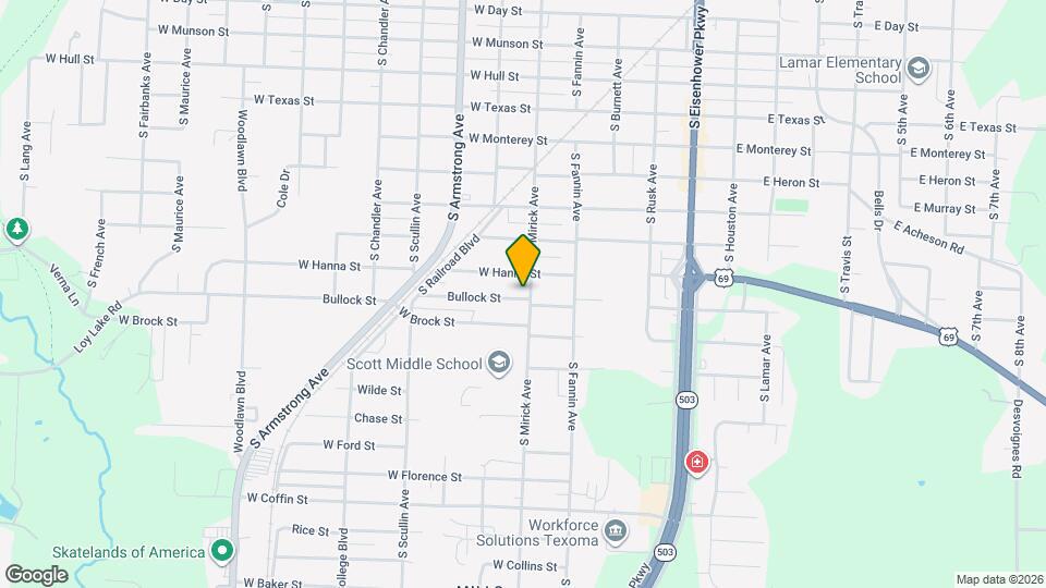 1621 S Mirick Ave Map and Location Details