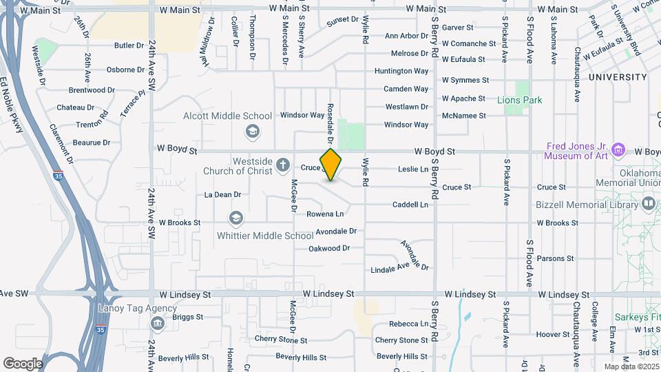 1621 Caddell Ln Map and Location Details