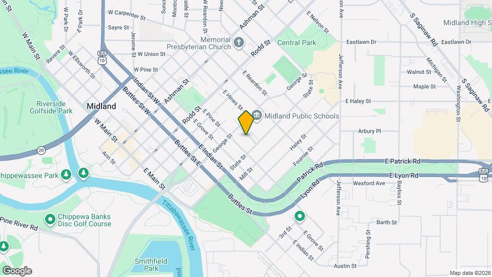 704 E Union St Map and Location Details
