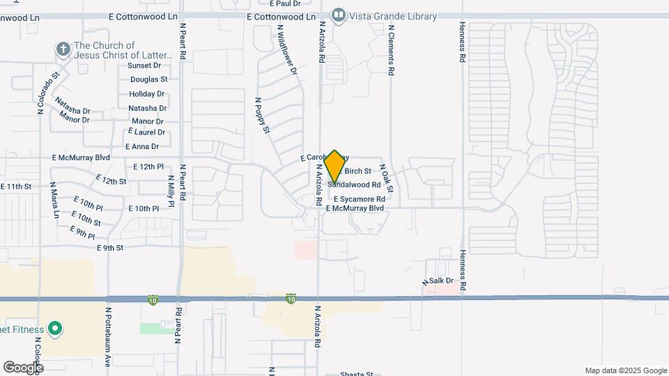 1719 E Sandalwood Rd Map and Location Details